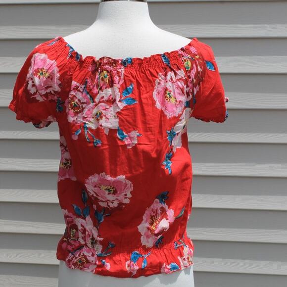 Terranova Women's Red Floral Blouse Size XS - Picture 10 of 11